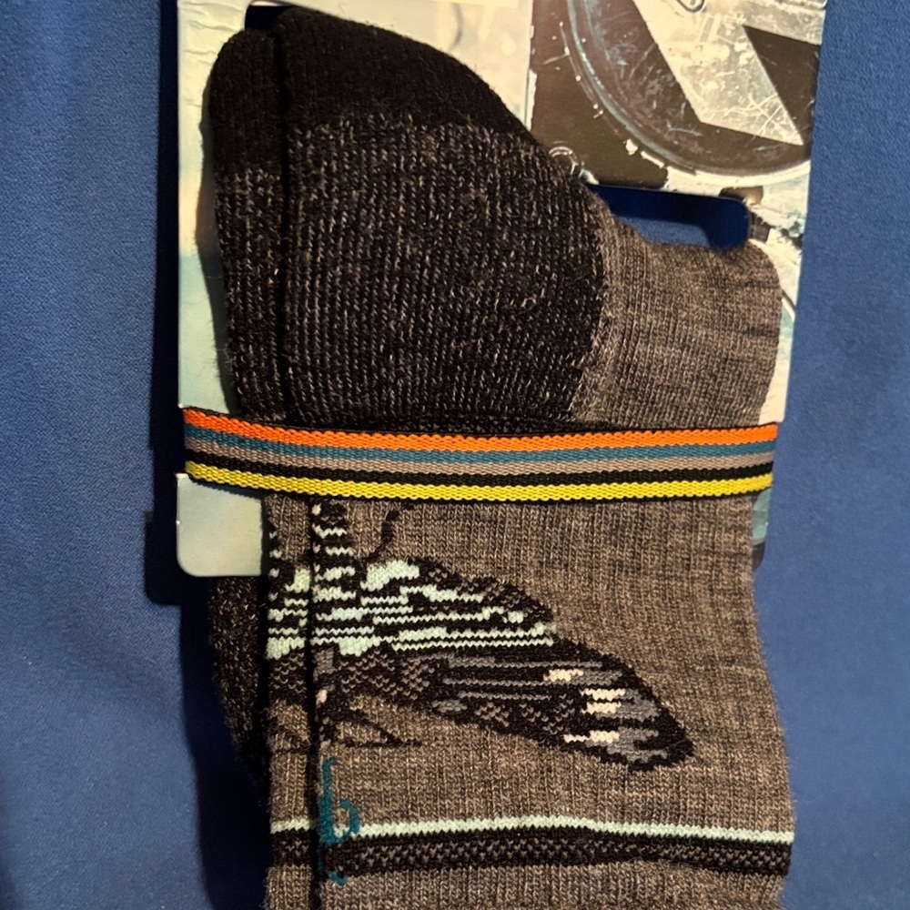 Smartwool Everyday Merino Crew Socks - Brown/Black - Picture 3 of 5